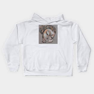 Sleeping Muse - Portrait Kids Hoodie